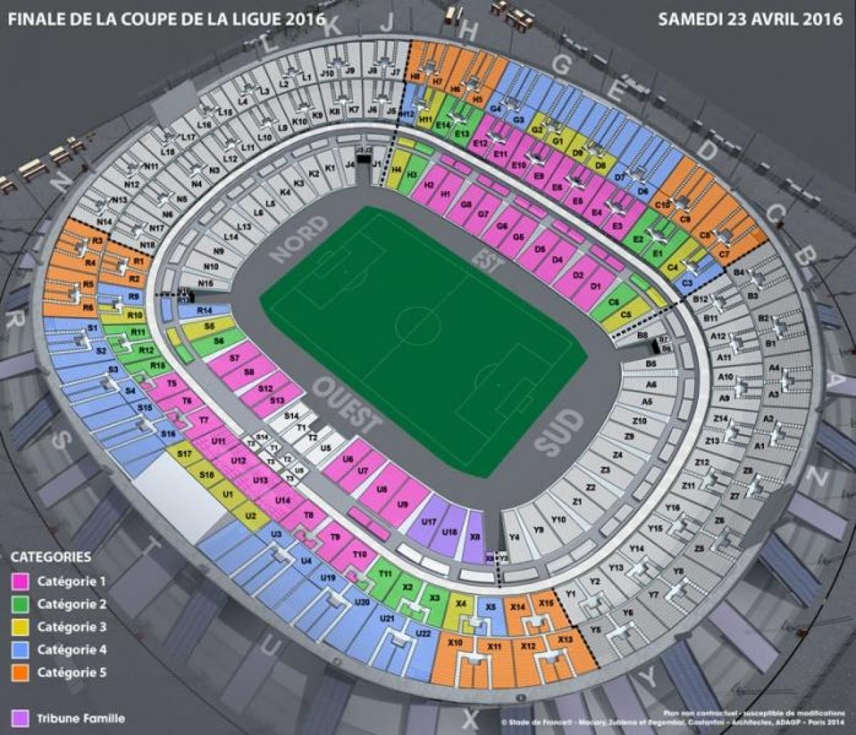 地図のスタッドドゥフランスサッカー