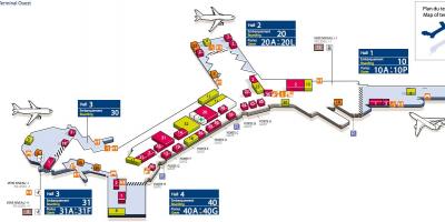 地図Westオルリー空港