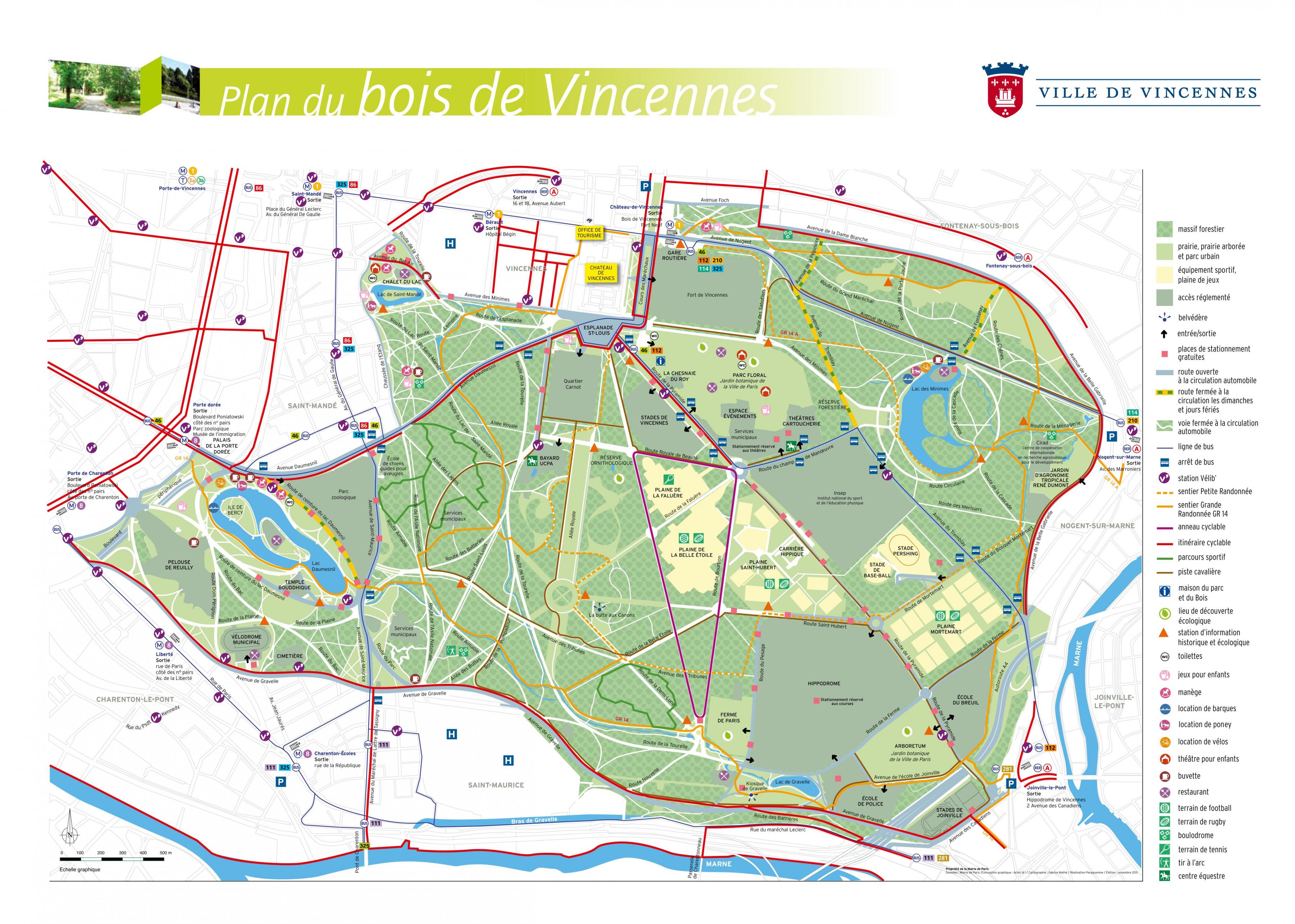 のボワドゥヴァンセンヌ地図 地図のボワドゥヴァンセンヌ フランス