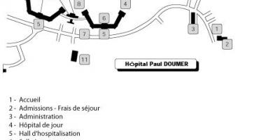 地図のPaul Doumer病院