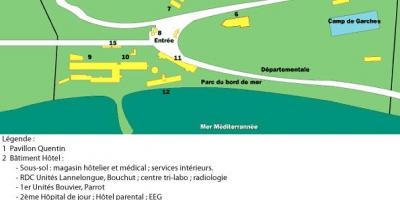 地図San Salvadour病院